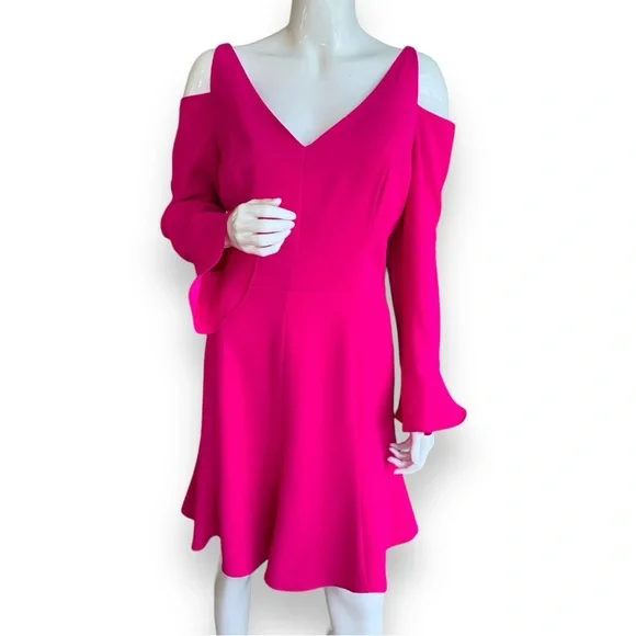 green emerald velvet dress Hot Pink La Femme A-Line Homecoming Dress main image 0